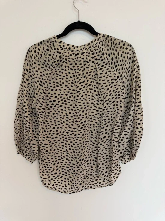 Joie Silk Leopard Print Blouse size S - Picture 5 of 5